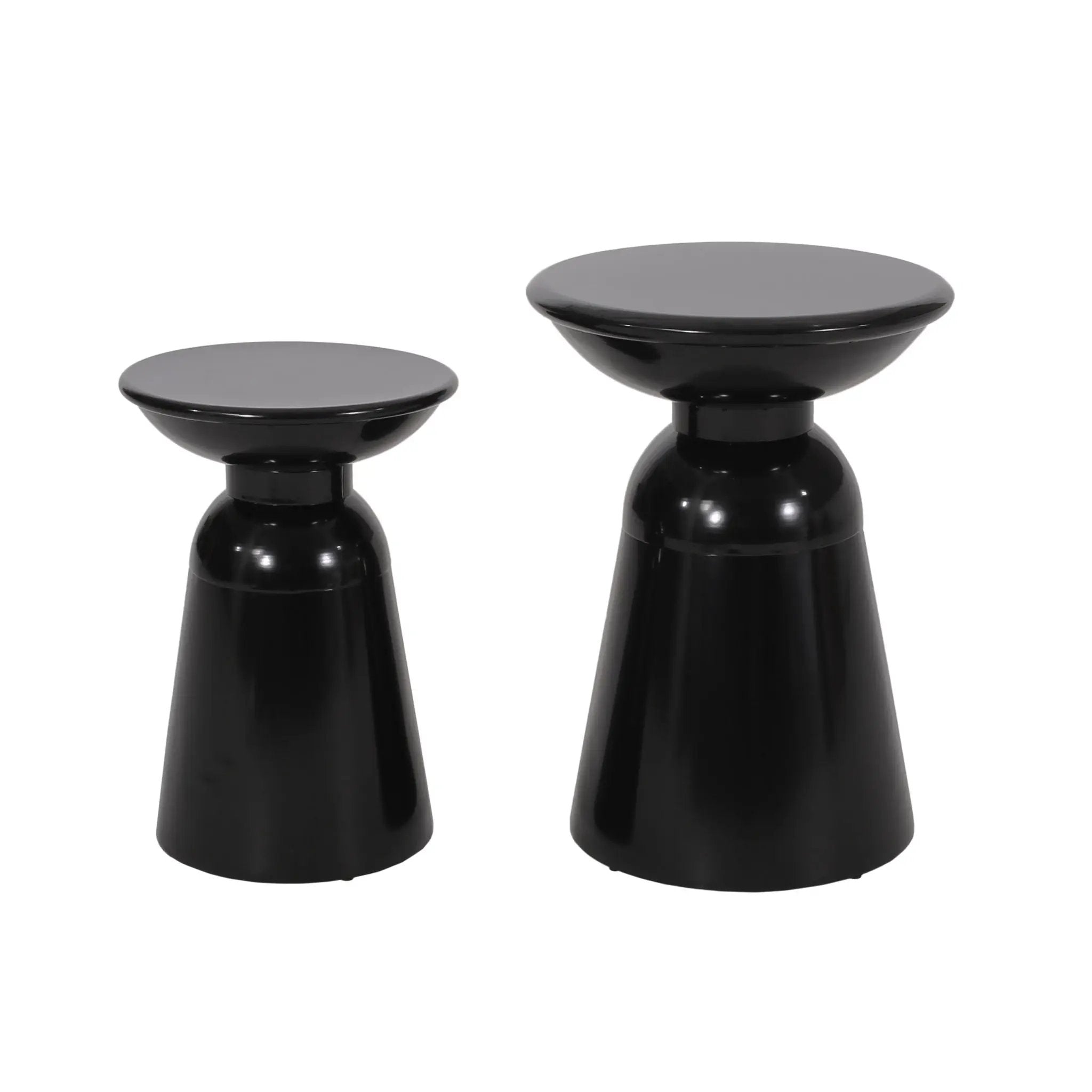 Serenita Outdoor Side Tables With Flared Design (Set of 2) by HouseOfZazla