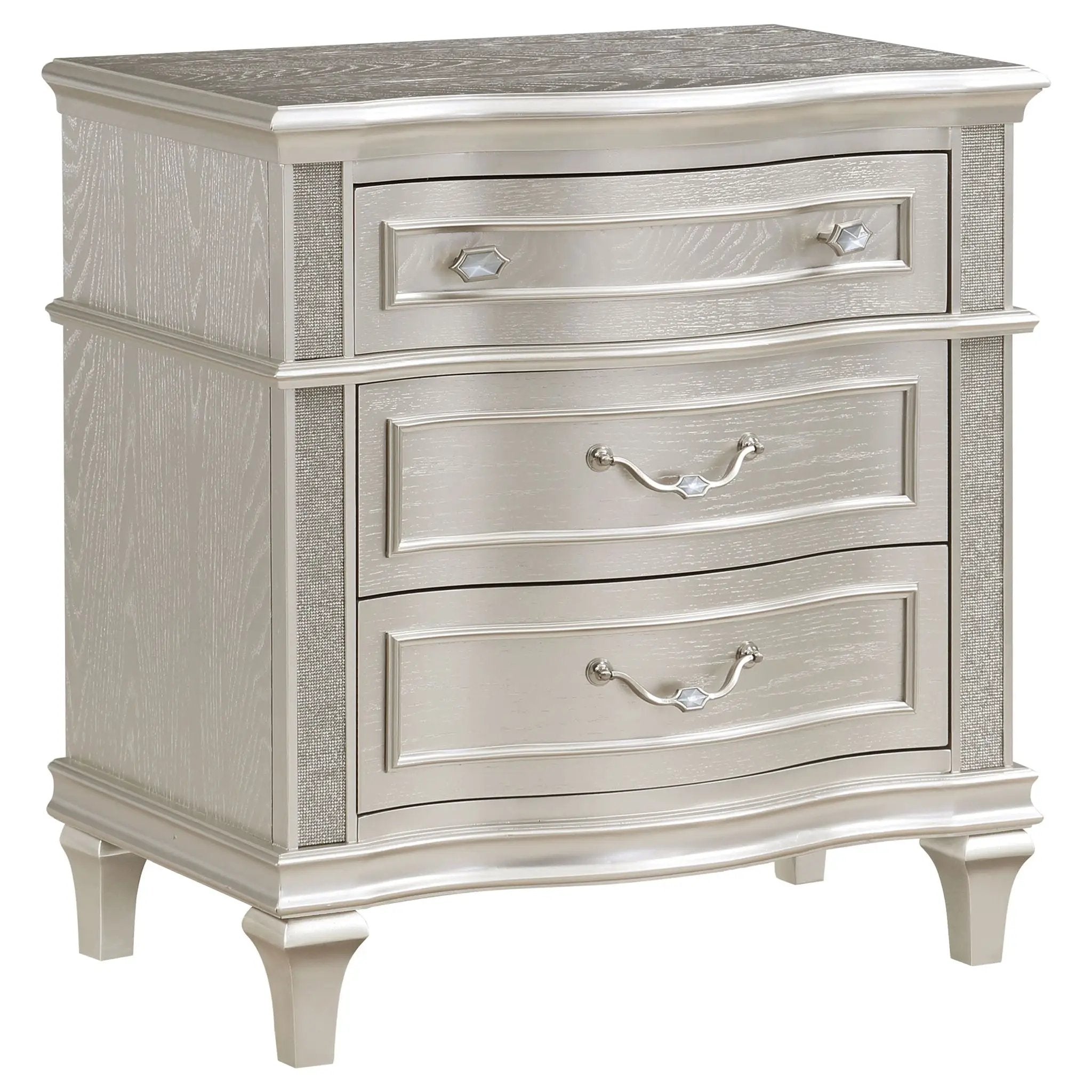 Evangeline 5-piece Eastern King Bedroom Set Silver Oak by Unique Piece Furniture