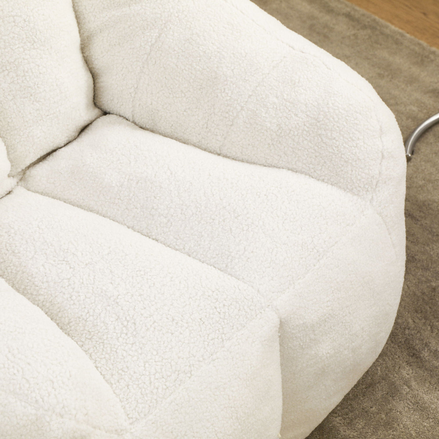 Comfy Bean Bag Chair With Memory Foam Filler, Tufted Soft by Unique Piece Furniture