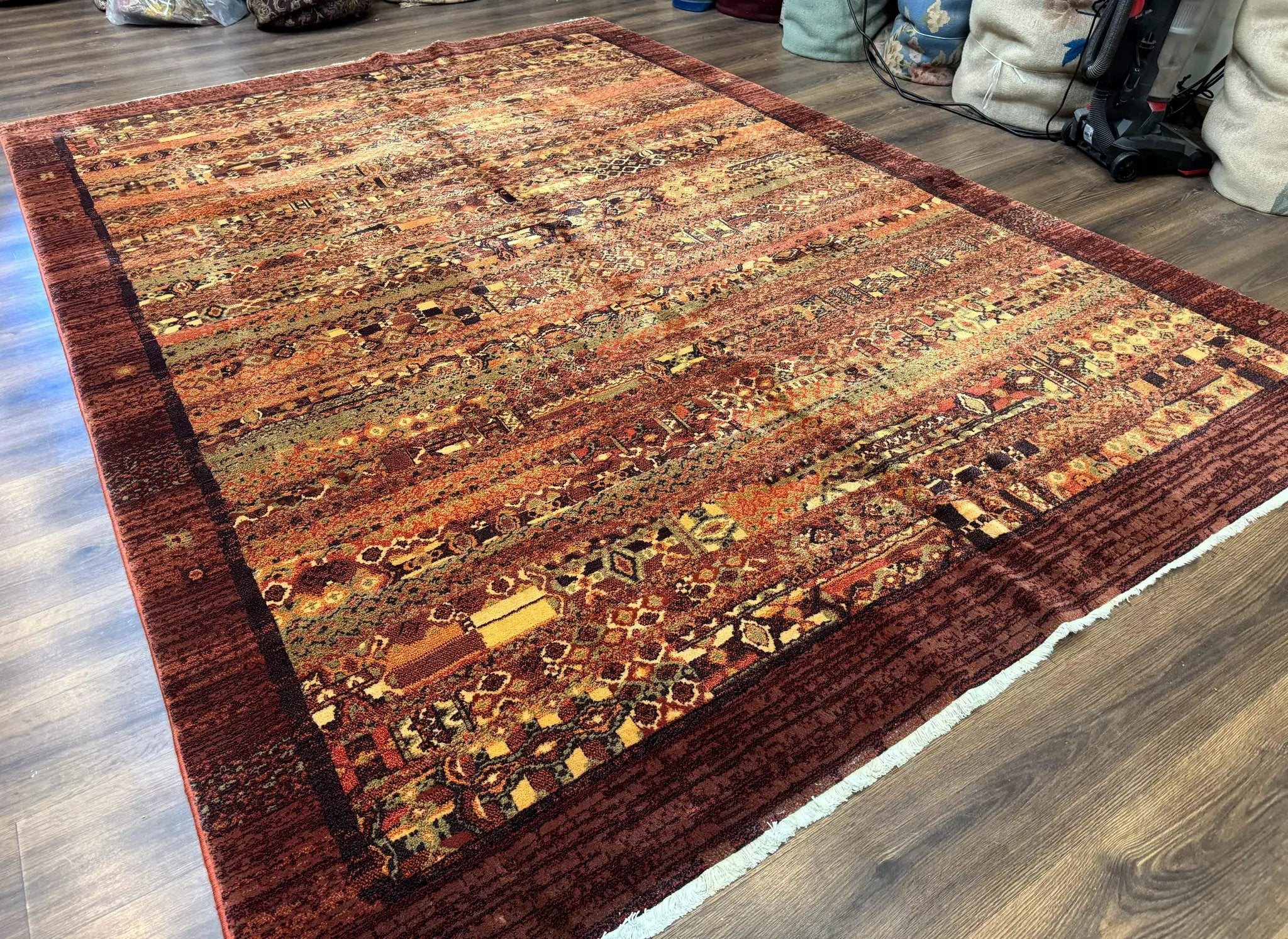 Couristan Rug 8x11 Brown Contemporary Wool Belgium Power Loomed Carpet by Jewel Rugs