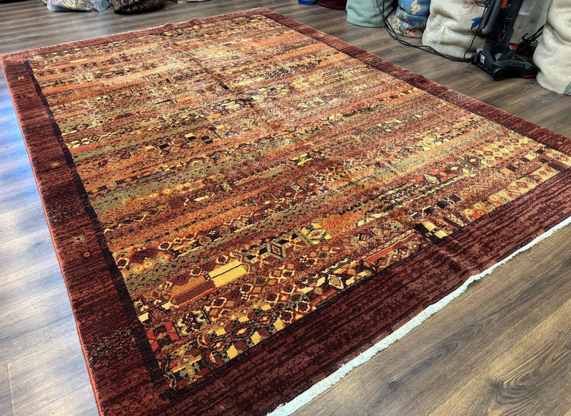 Couristan Rug 8x11 Brown Contemporary Wool Belgium Power Loomed Carpet by Jewel Rugs