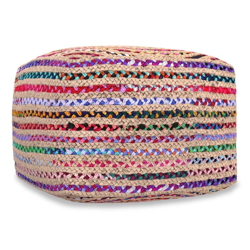 Margo - Square Pouf - Multicolor by HouseOfZazla