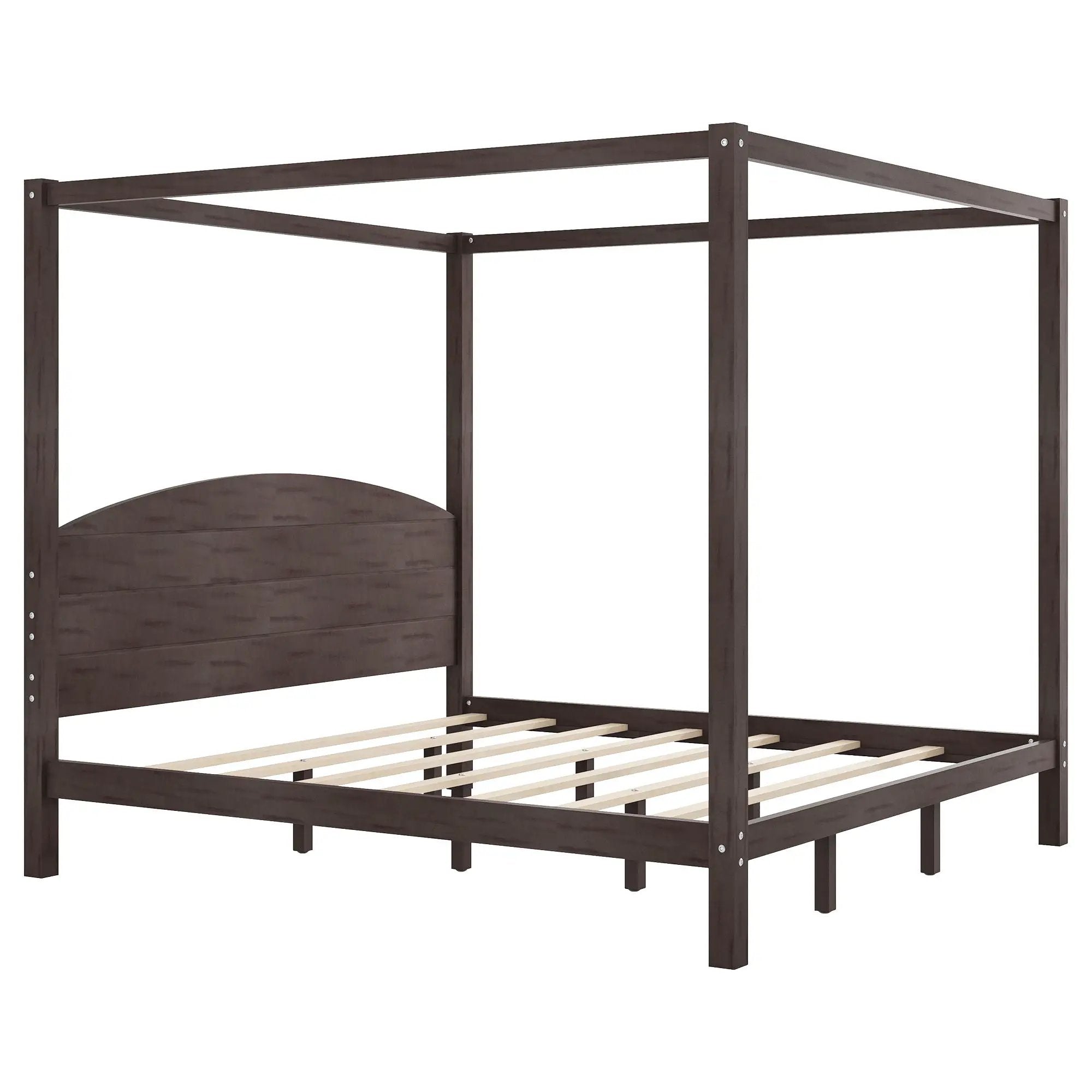 anopy Platform Bed With Headboard And Support Legs by HouseOfZazla