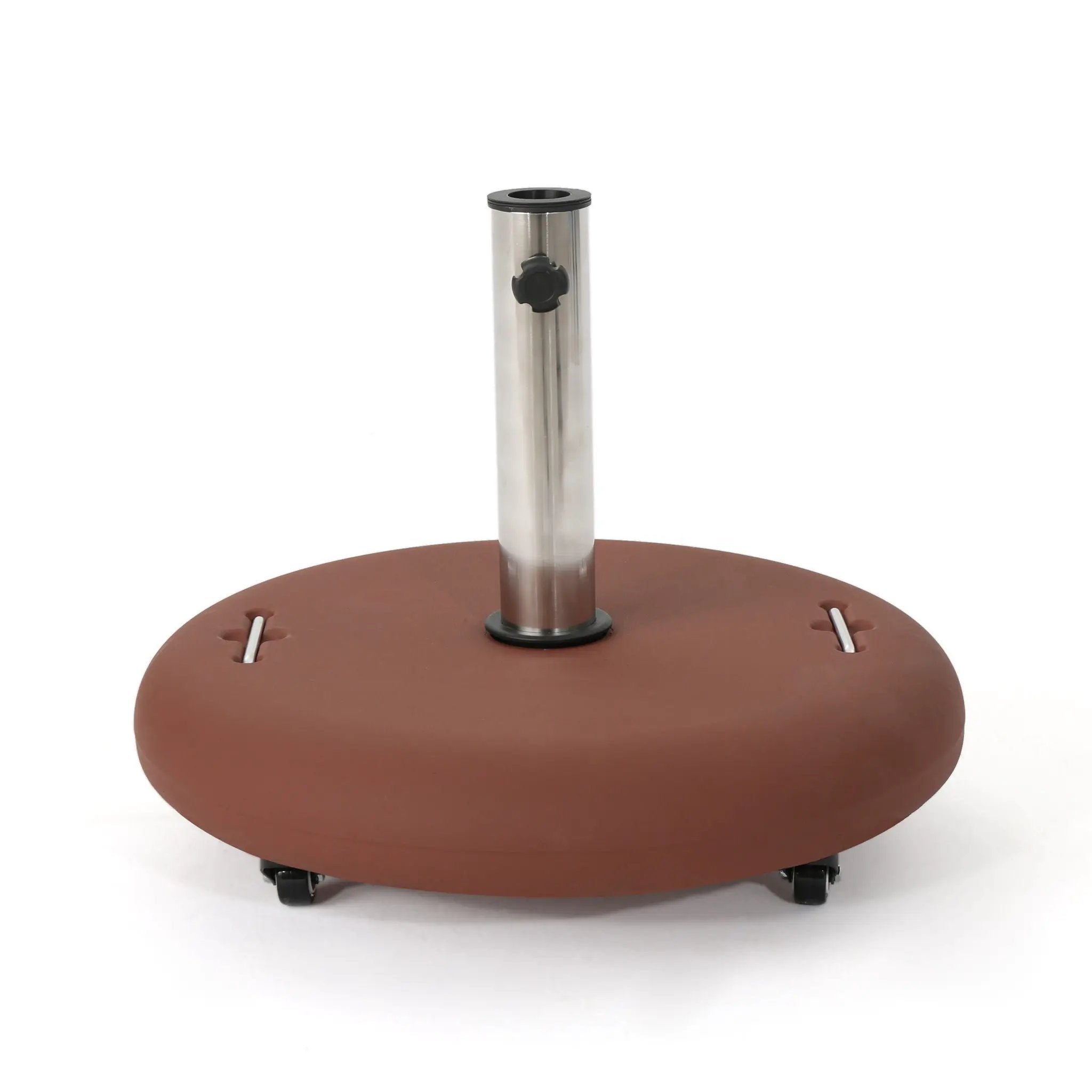Wheelie - Round Umbrella Base with Stainless Steel Holder by HouseOfZazla