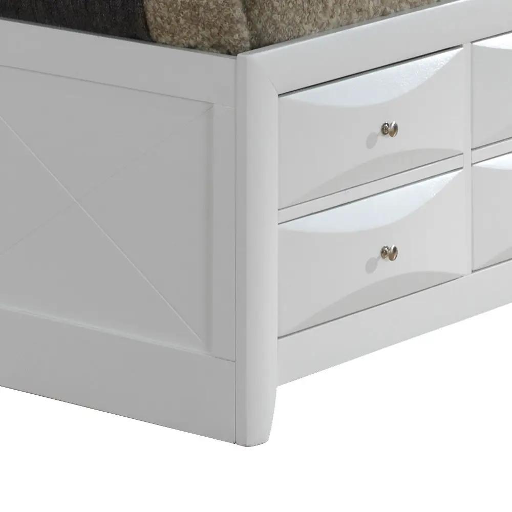 Modern Design Storage Bed With Bookcase Headboard by HouseOfZazla