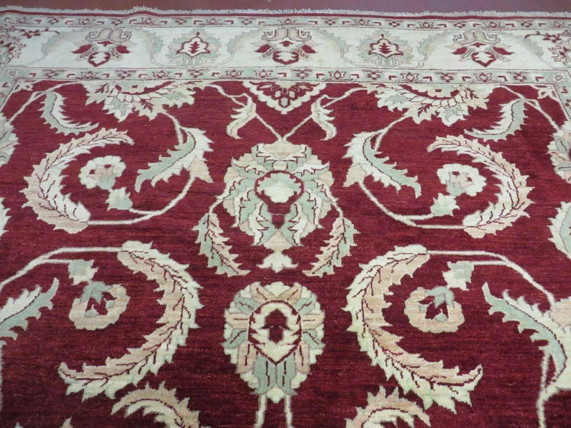 8' X 10' Vintage Fine Handmade Peshawar Agra Chobi Rug by Jewel Rugs
