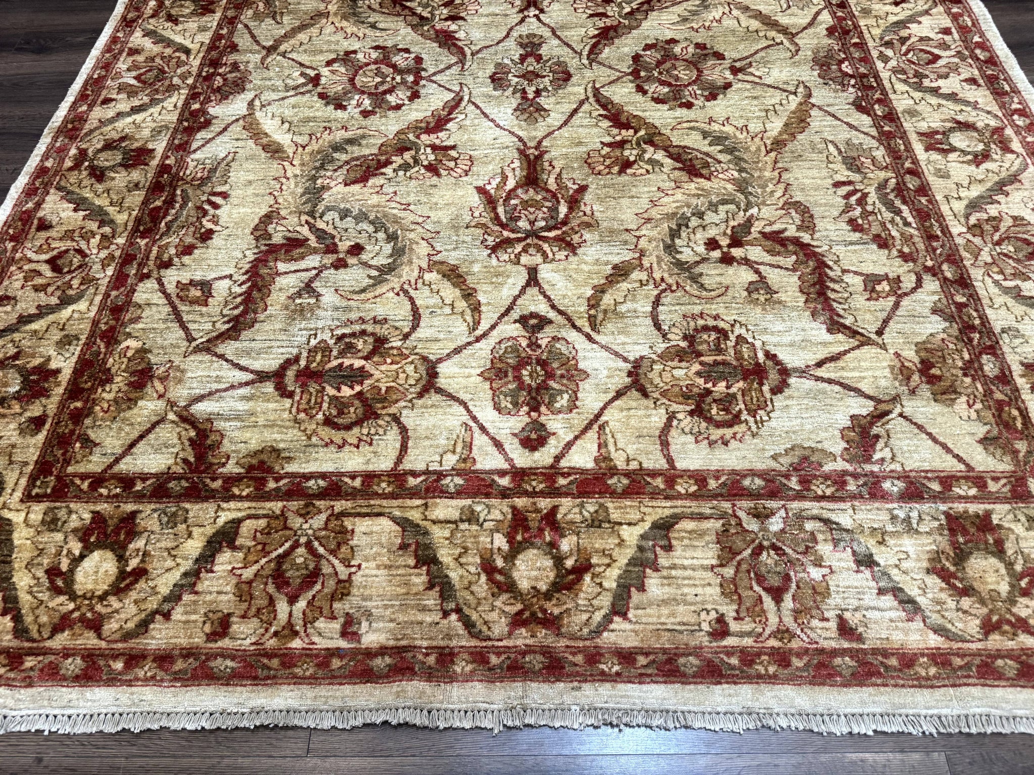 Indian Mahal Rug 7x9, Traditional Wool Carpet by Jewel Rugs