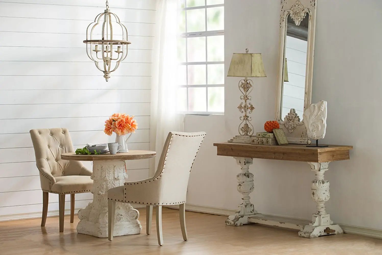 Alcott - Buffet Table - Brown / Antique White by HouseOfZazla