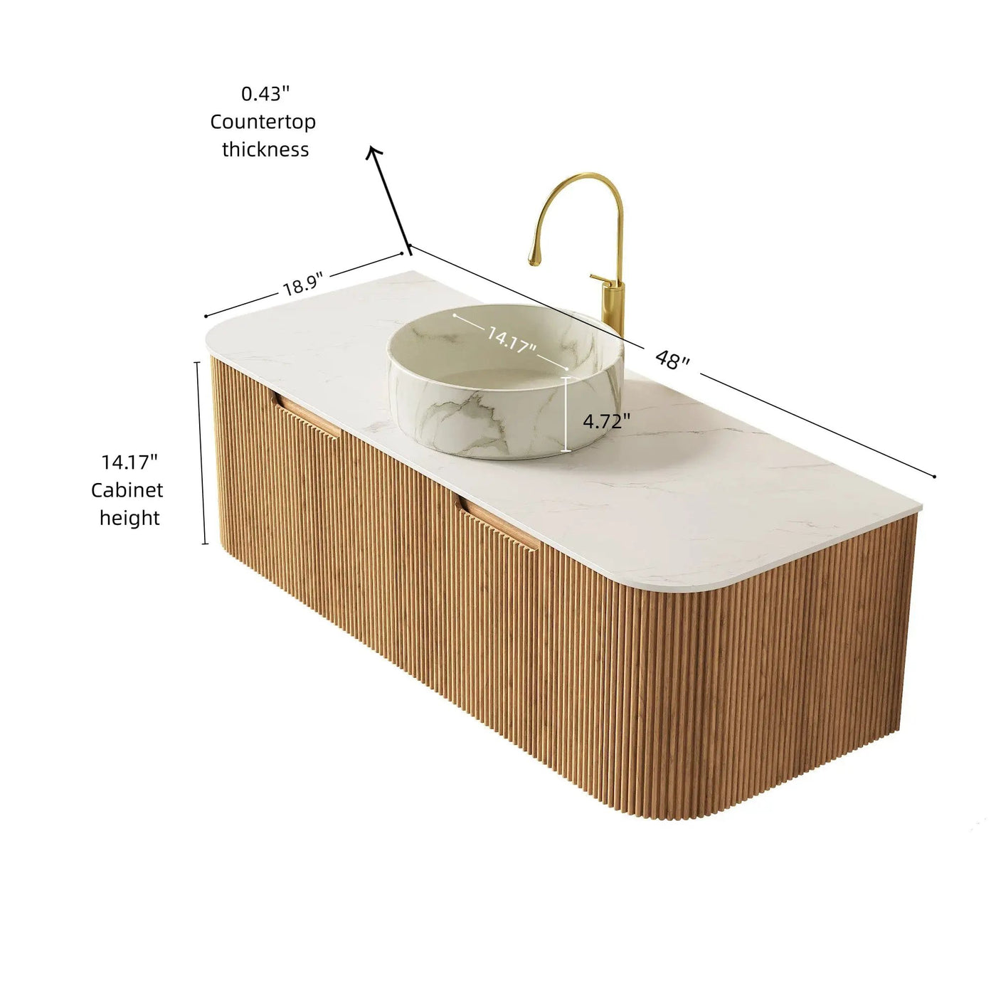 Dina 48" Bathroom Vanity & Sink by HouseOfZazla
