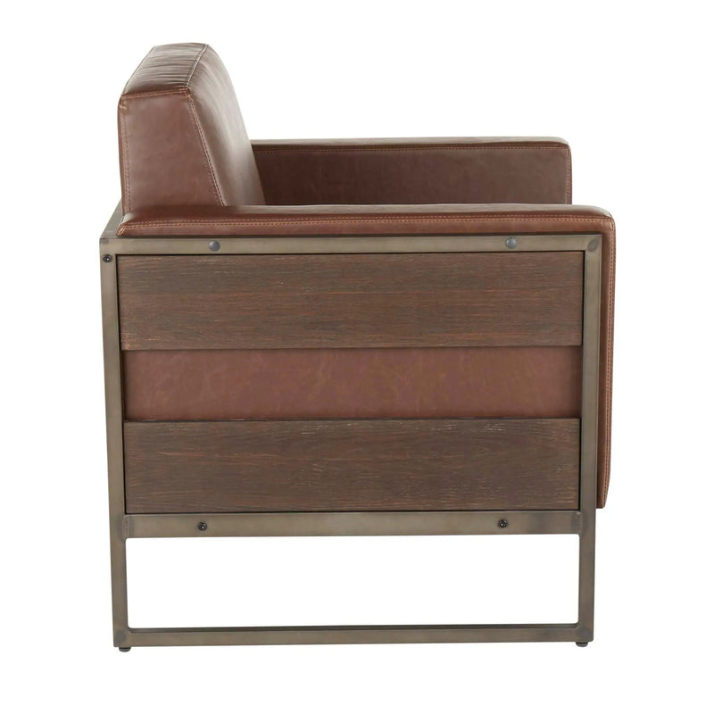 Drift - Industrial Lounge Chair - Espresso by Unique Piece Furniture