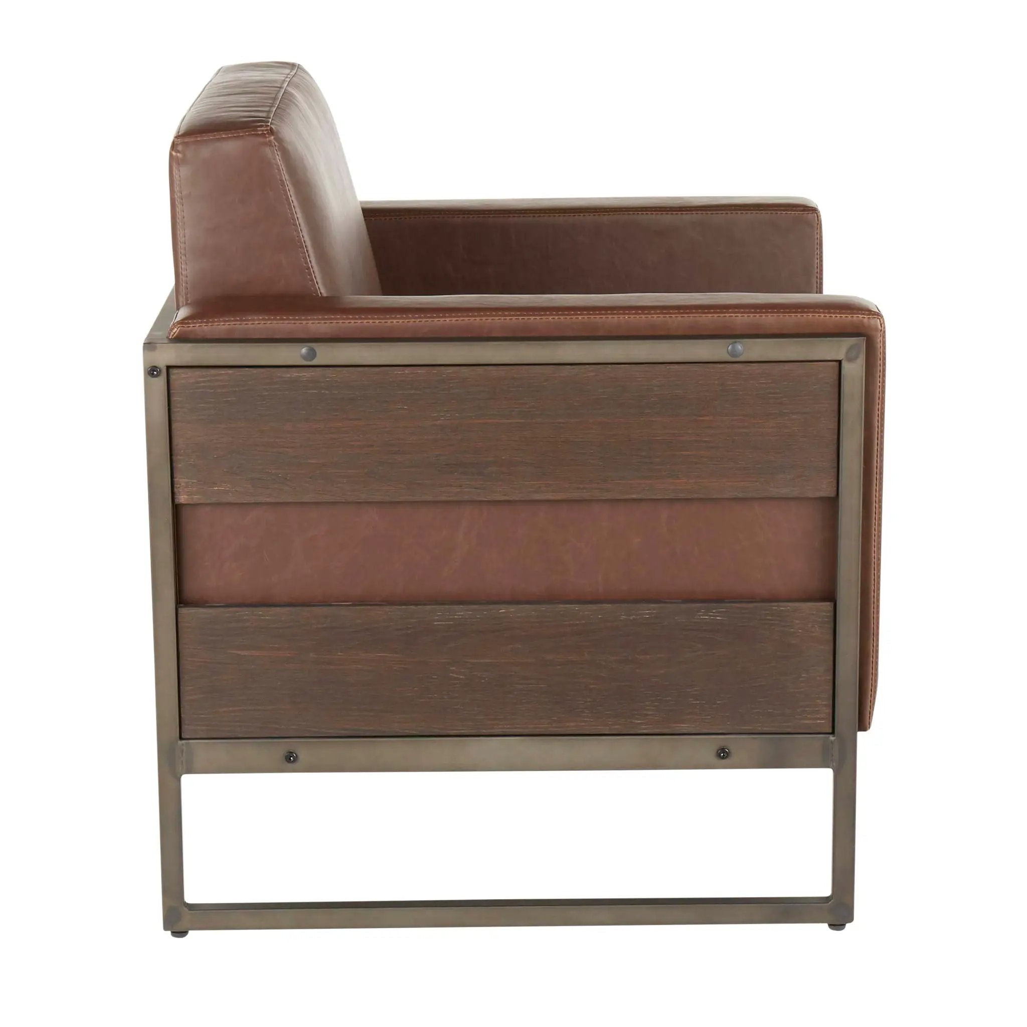 Drift - Industrial Lounge Chair - Espresso by HouseOfZazla