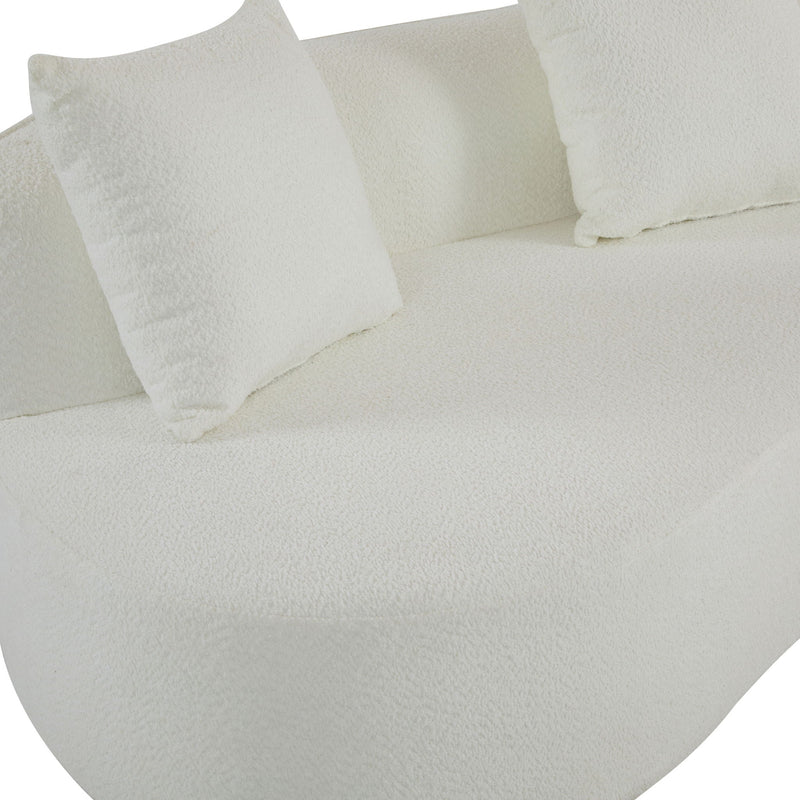 Elegant Curved Sectional Sofa With Full Foam Comfort by HouseOfZazla