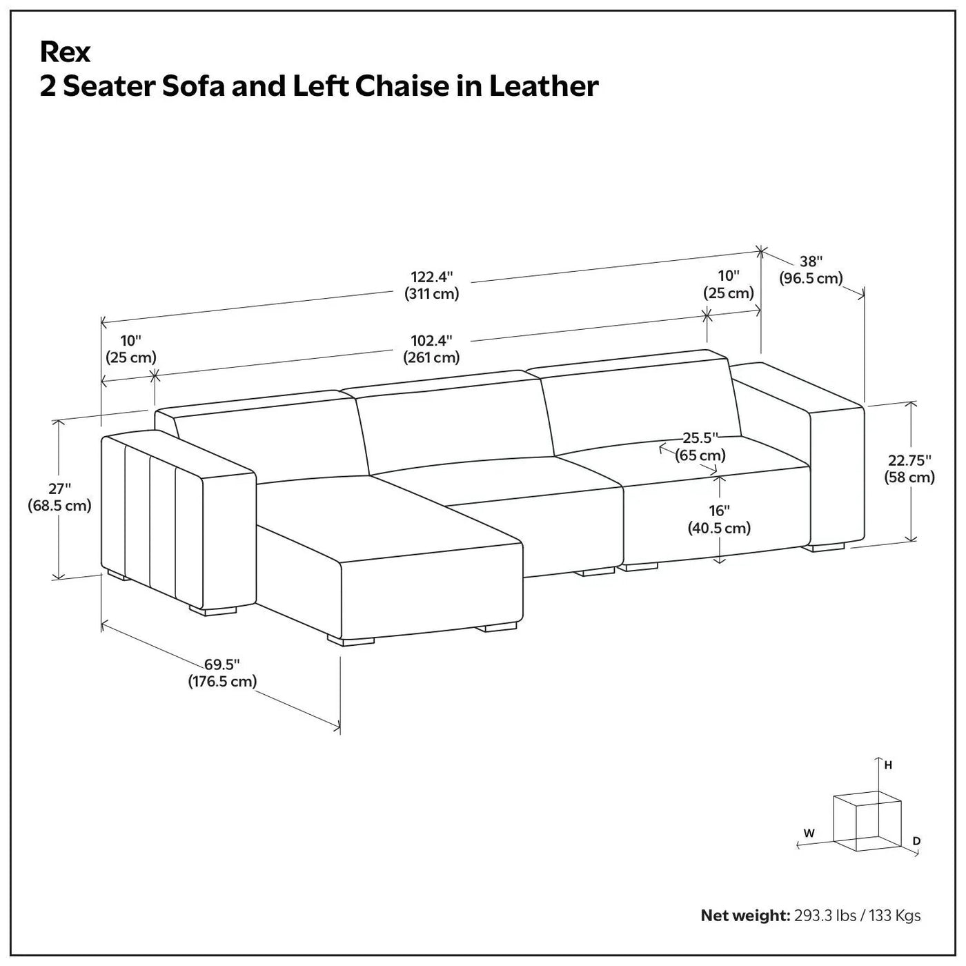 Rex - Handcrafted Sectional Sofa by HouseOfZazla