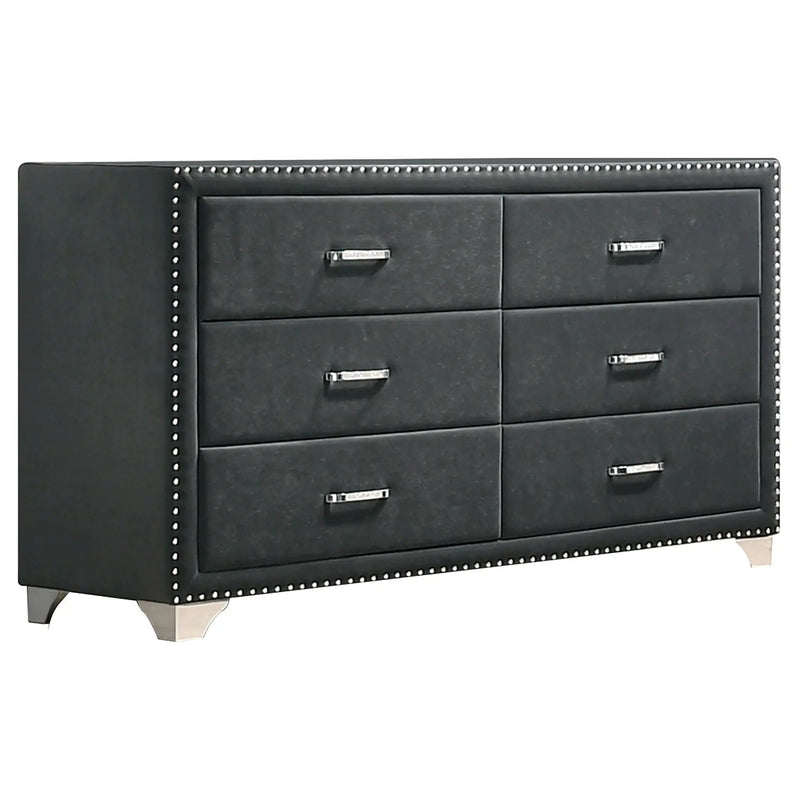 Melody 5-piece California King Bedroom Set Grey by Unique Piece Furniture