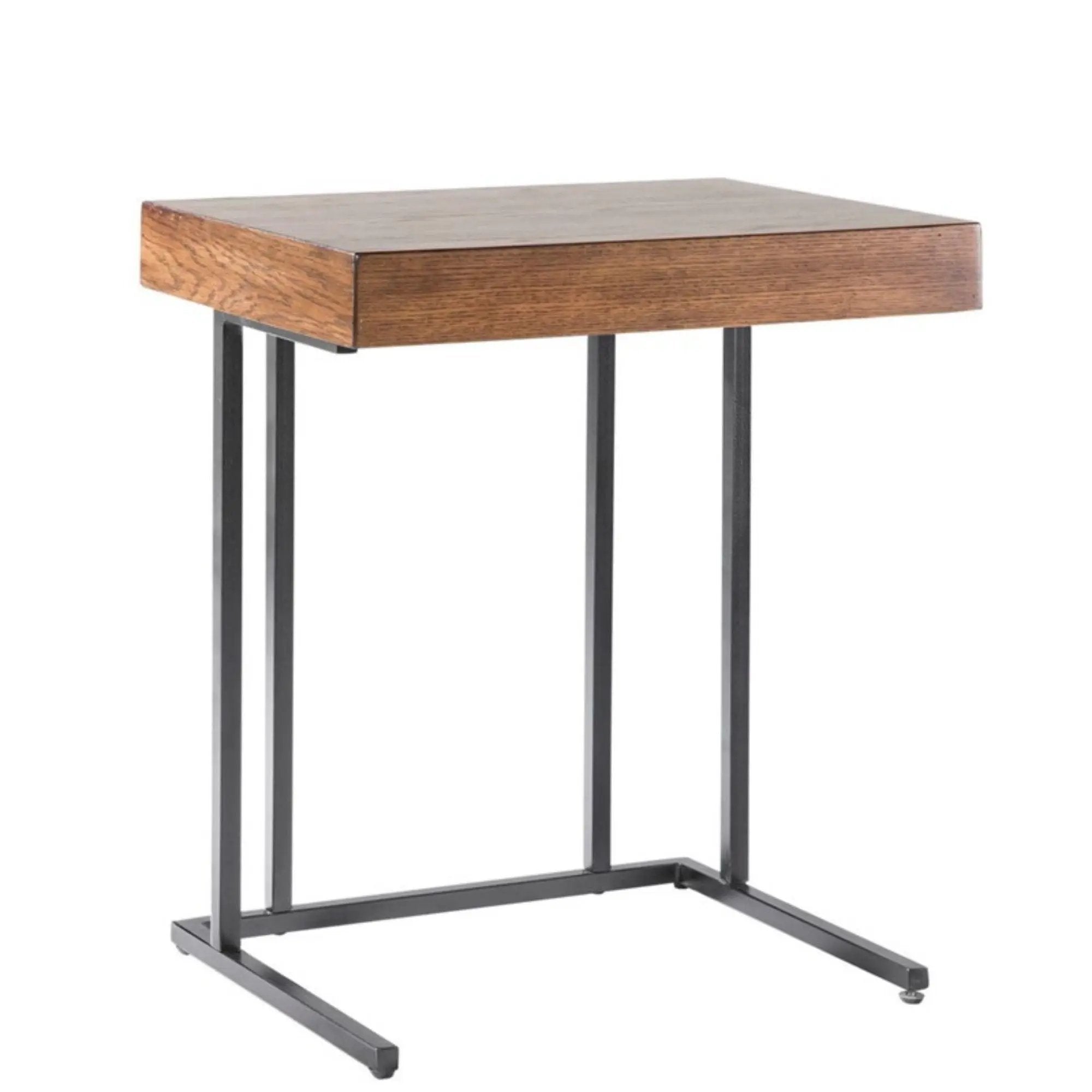 Wynn - Pull Up Table With Storage Compartment - Pecan by HouseOfZazla