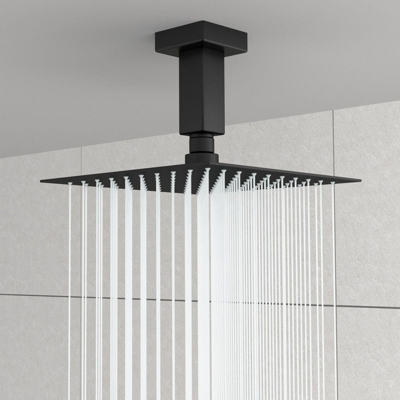 Ceiling Mounted Shower Arm With Flange Stainless Steel by HouseOfZazla