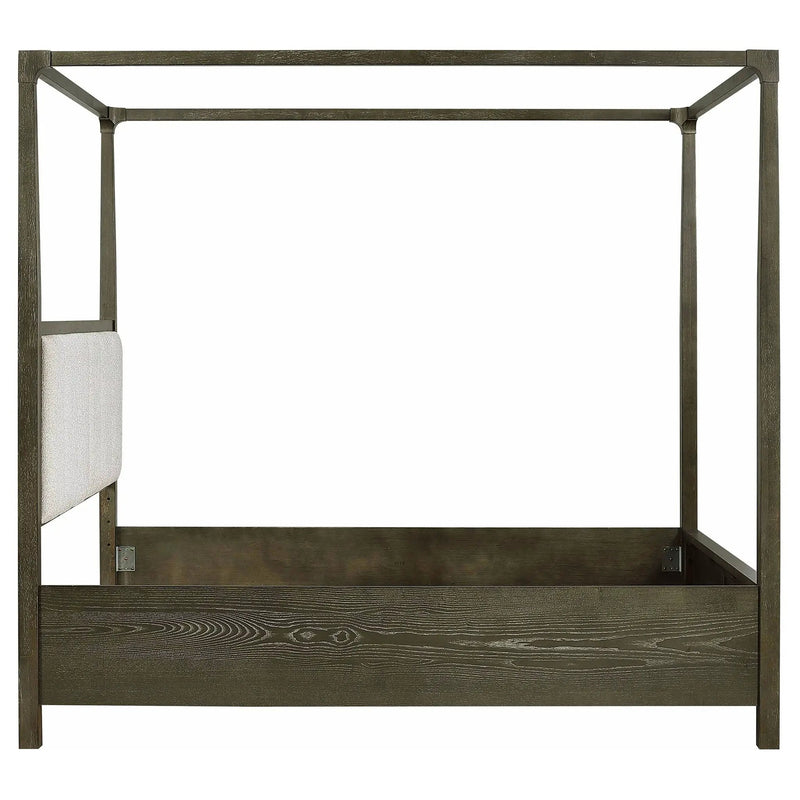 Gran Park Queen Canopy Bed Dark Cocoa by Unique Piece Furniture