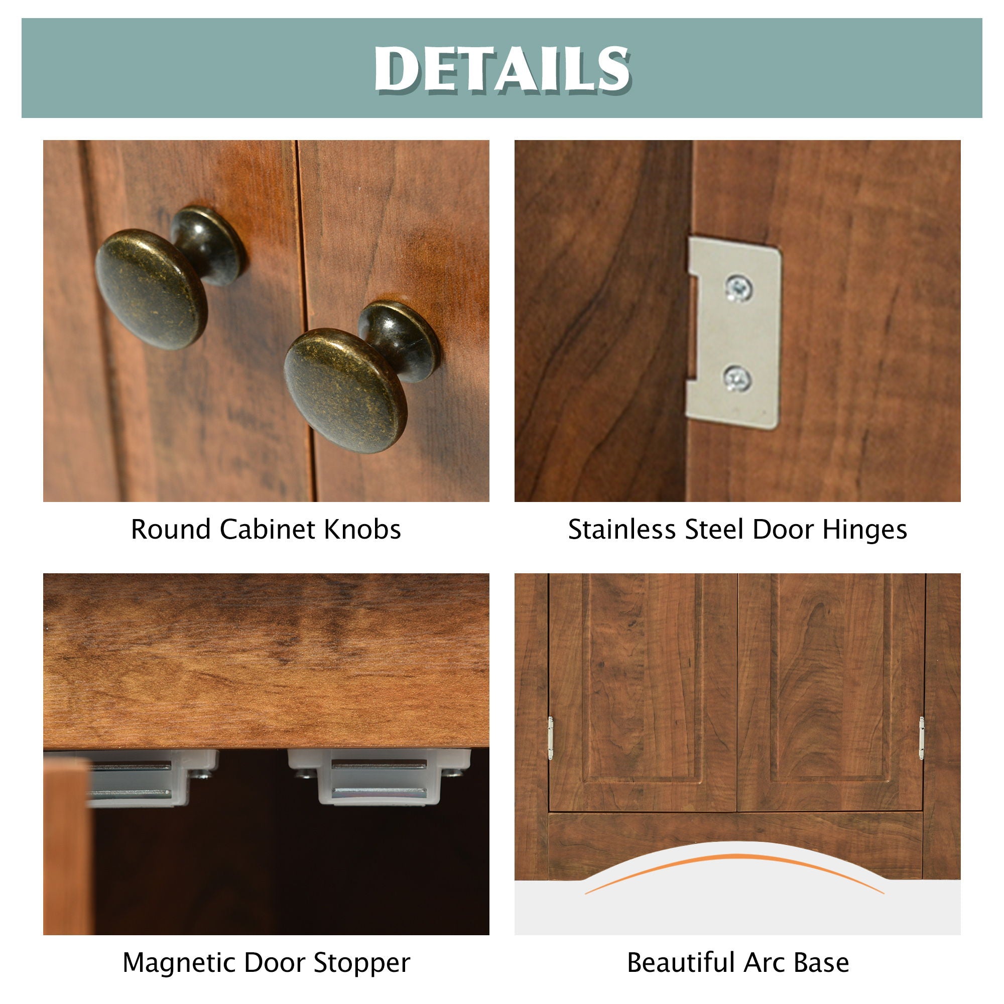 Triangle Bathroom Storage Cabinet With Adjustable Shelves, Freestanding Floor Cabinet For Home Kitchen by Unique Piece Furniture