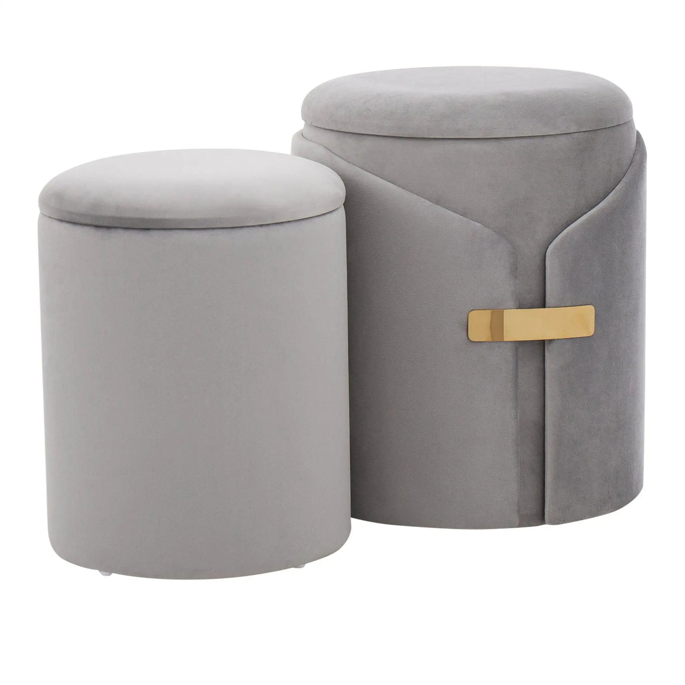 Dahlia - Contemporary / Glam Nesting Ottoman Set by HouseOfZazla