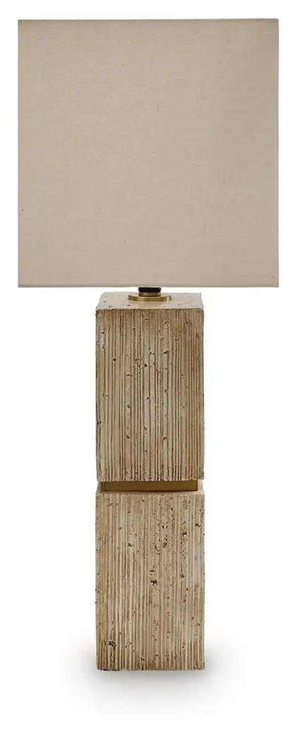 Laddner - Poly Table Lamp - Beige by Unique Piece Furniture