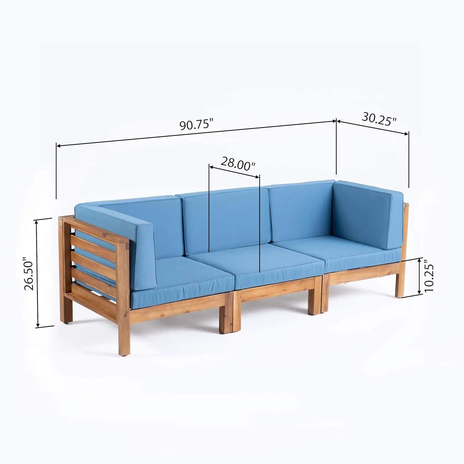 Oana - 3 Piece Sofa Set With Water Resistant Cushions by HouseOfZazla