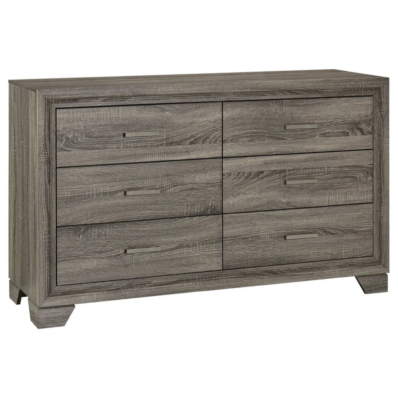 Wright 5-piece Queen Bedroom Set Brown Oak by Unique Piece Furniture