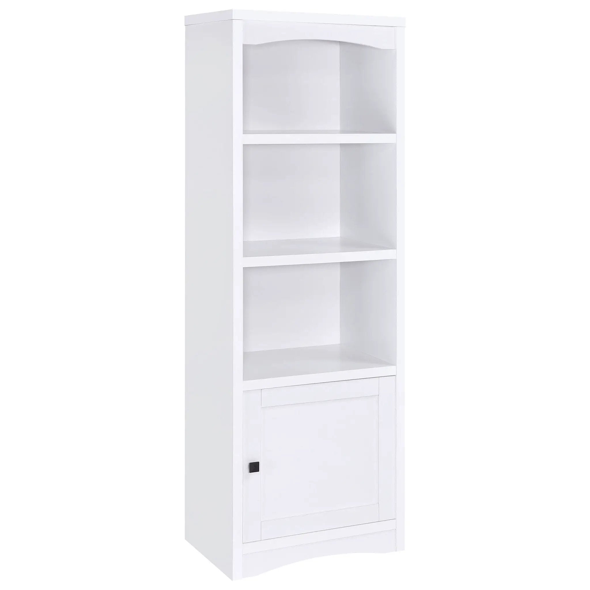 Laughlin 4-shelf Engineered Wood Media Tower White by Unique Piece Furniture