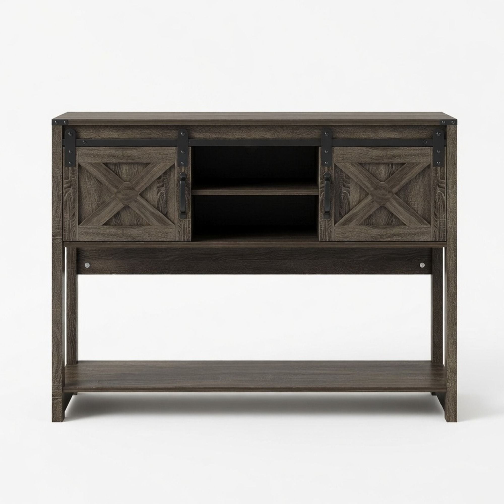 Farmhouse Entryway Table With Sliding Barn Door by HouseOfZazla
