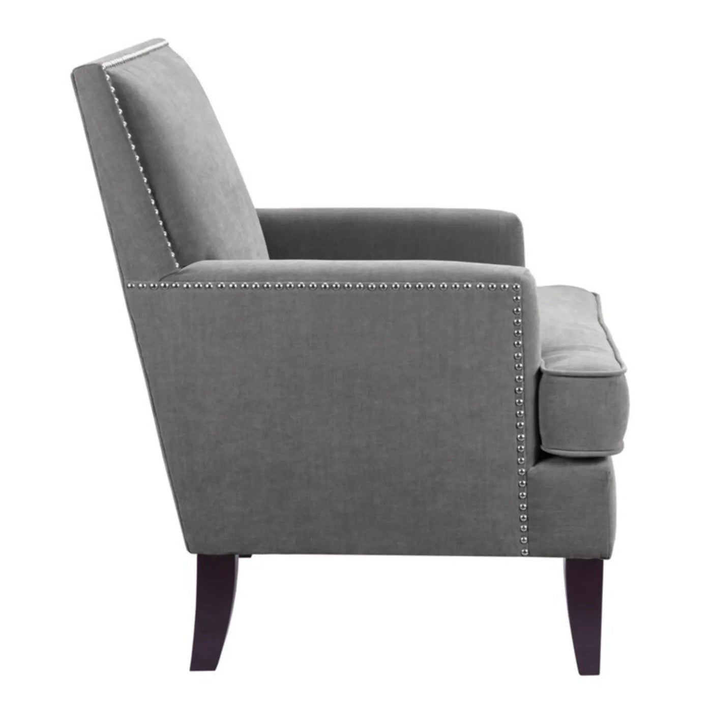 Colton - Track Arm Club Chair With Nailhead Trim by HouseOfZazla