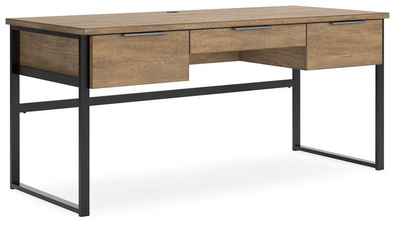 Montia - Home Office Desk, Desk Chair, Bookcase - Light Brown by Unique Piece Furniture