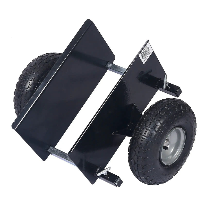 Heavy Duty 600Lb Panel Dolly With 10In. Pneumatic Wheels Alloy Steel - Black by HouseOfZazla