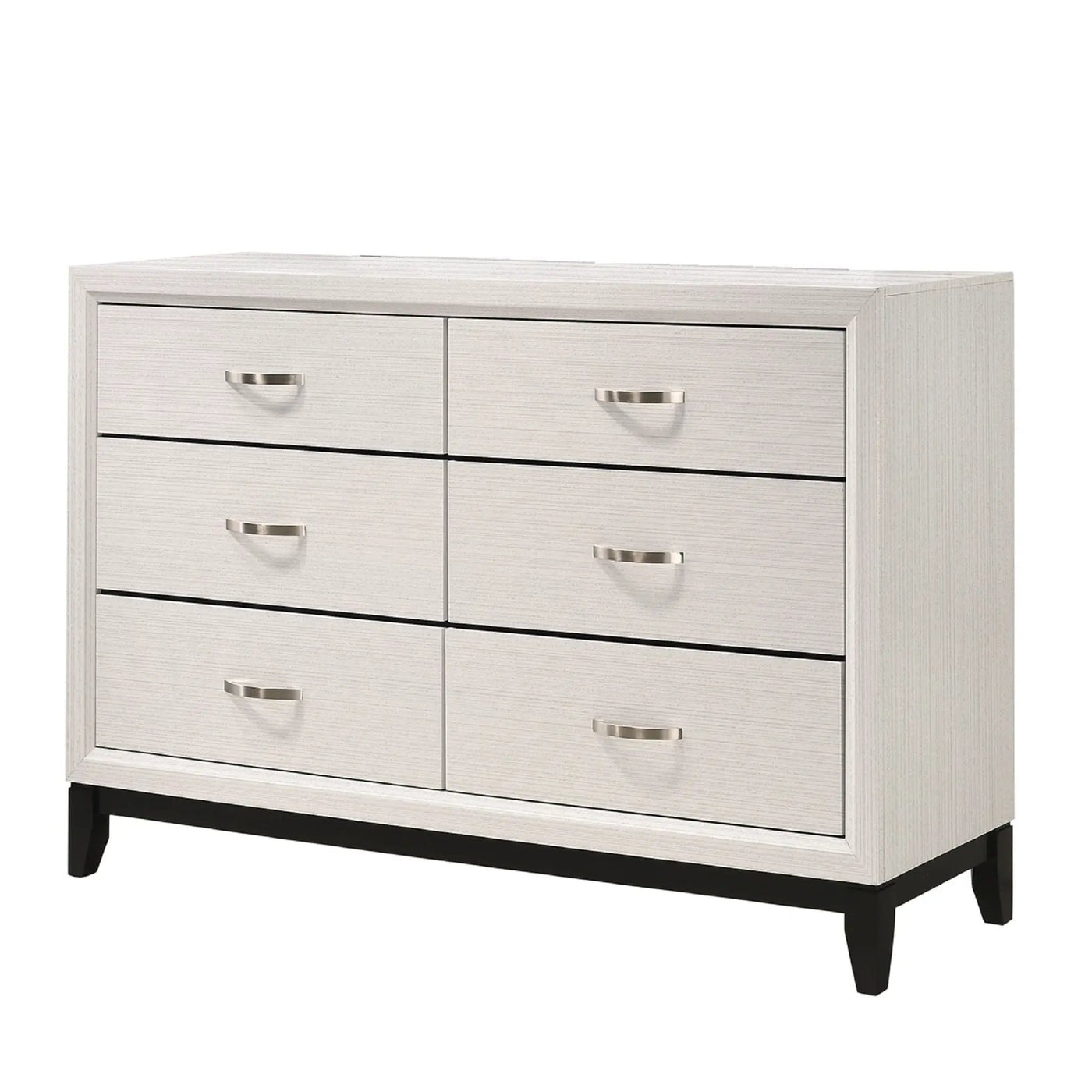 Contemporary 6 Drawer Dresser With Handles by Unique Piece Furniture