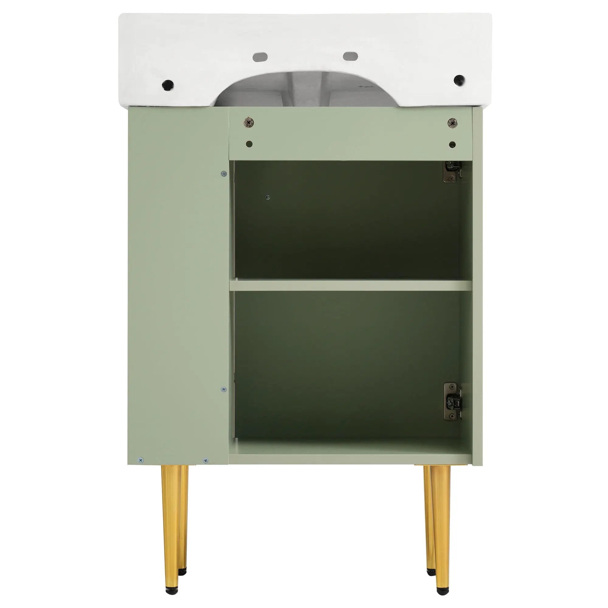 Bathroom Vanity, Combo Cabinet, Bathroom Storage Cabinet, Single Ceramic Sink by HouseOfZazla