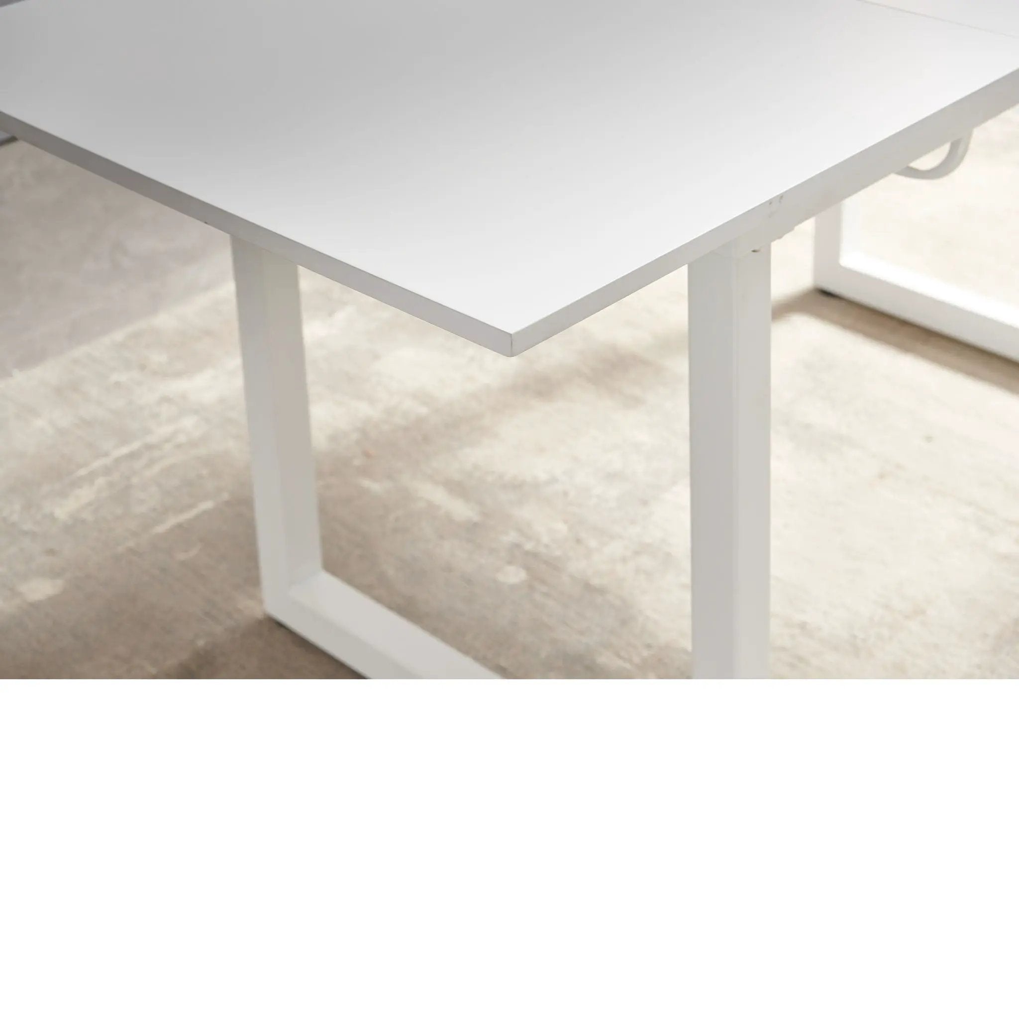 Square Extendable Dining Table With Metal Leg, Modern Space Saving Kitchen Table For Living Room by Unique Piece Furniture