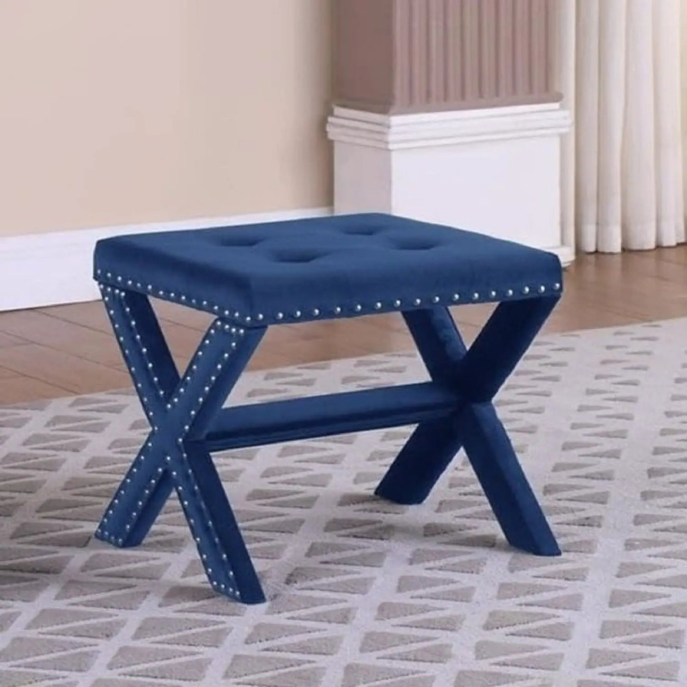 Upholstered Accent Bench With Nailhead Trim by Unique Piece Furniture