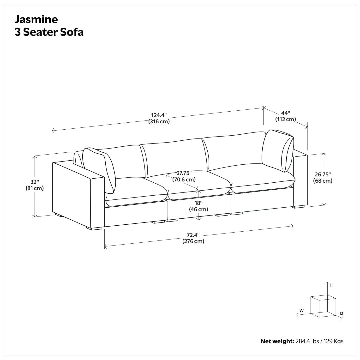 Jasmine - Handcrafted Sofa by HouseOfZazla