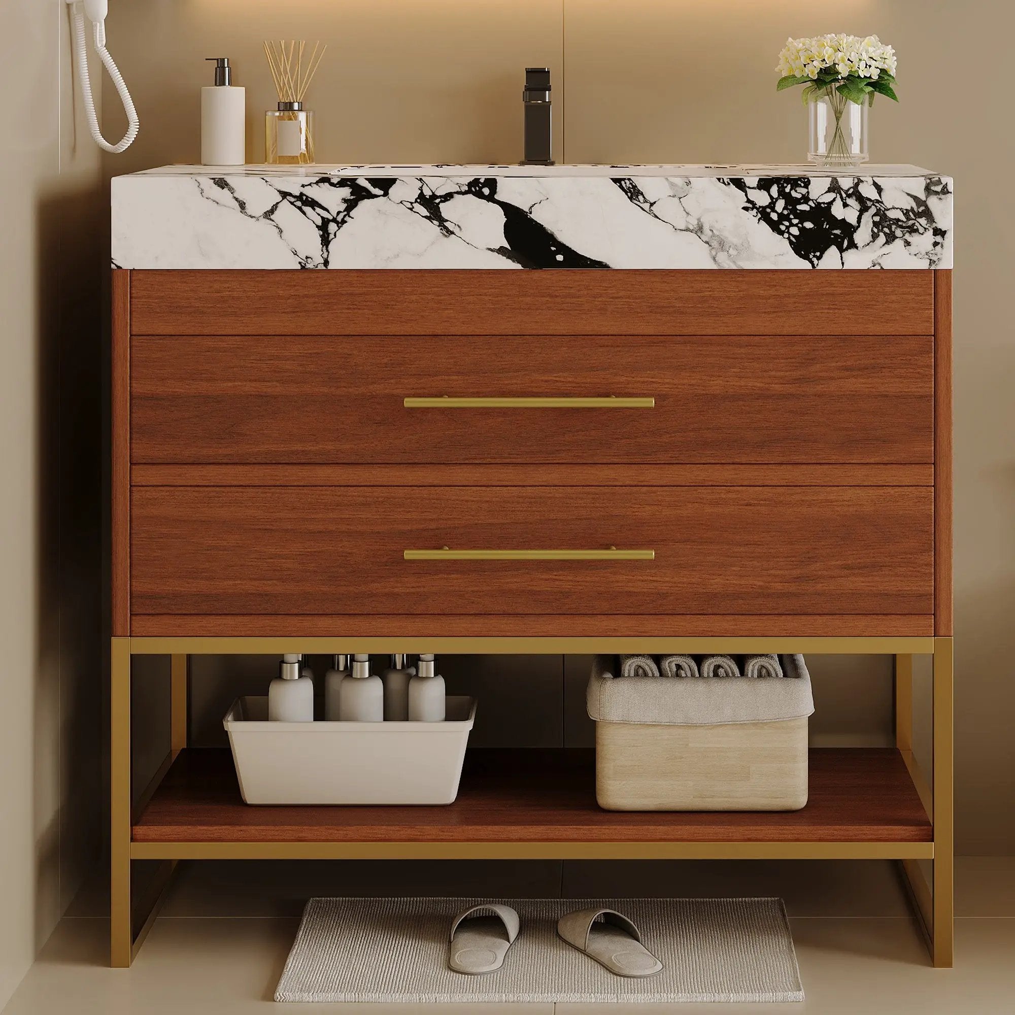 29.9" Modern Free-standing Bathroom Vanity by HouseOfZazla