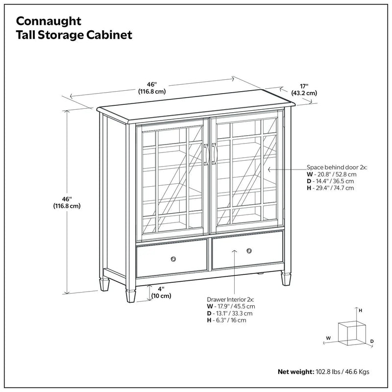 Connaught - Tall Storage Cabinet by HouseOfZazla