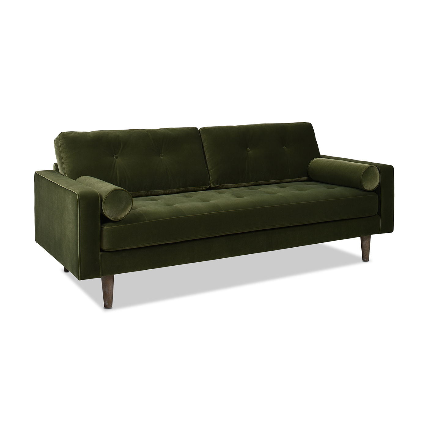 Nicholas - Mid-Century Modern Sofa - Olive Green by HouseOfZazla