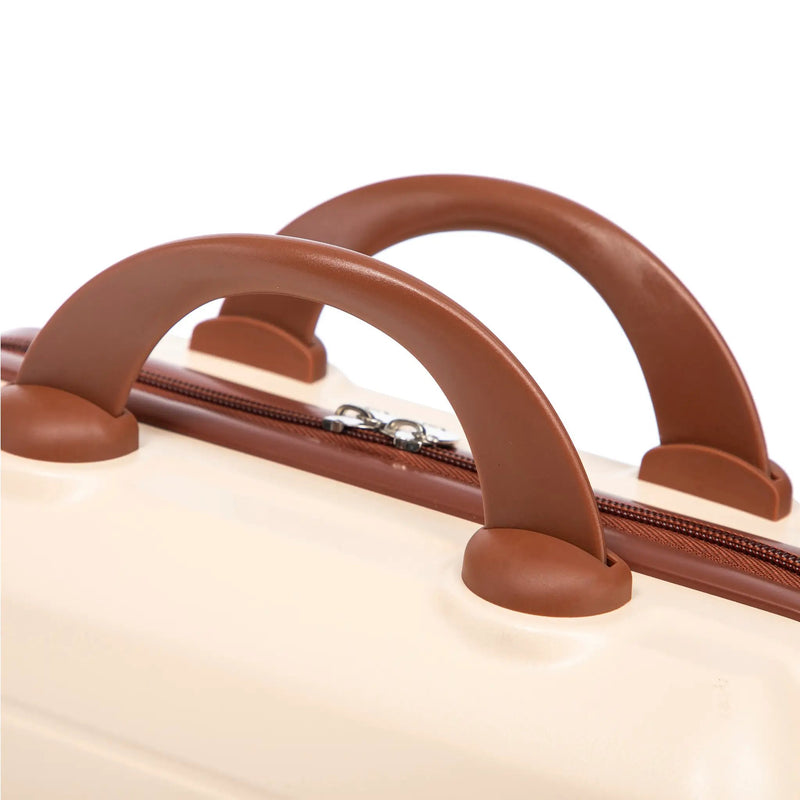 14'/20' 2-Piece Beige ABS Spinner Wheel Luggage Set by HouseOfZazla