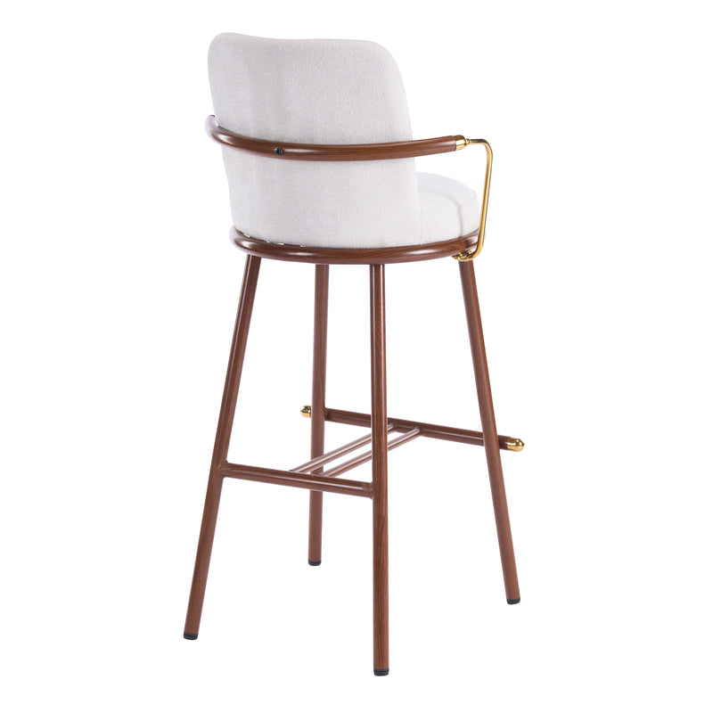 Chaya Indoor Upholstered Bar Stool with Metal Frame by HouseOfZazla