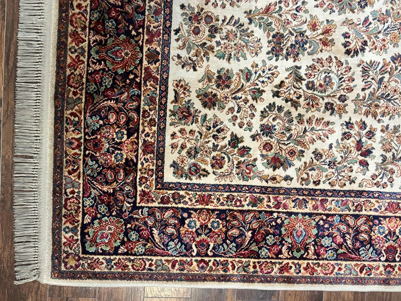Karastan Rug 8' 8" x 12', Ivory Sarouk #760, Original Karastan Carpet 700 Series, Wool Karastan Area Rug, USA Made, Large Karastan w/ Label by Jewel Rugs