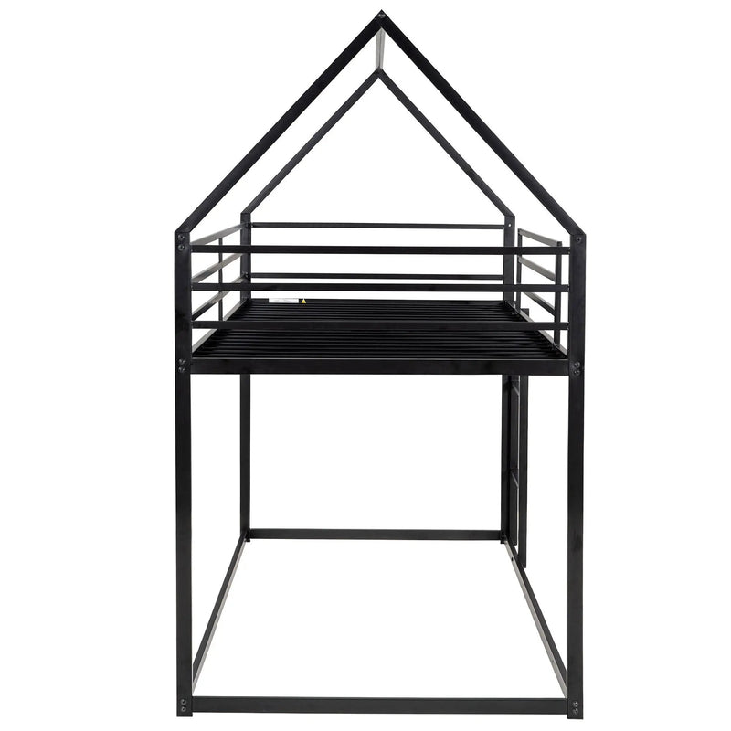House Bunk Bed With Built In Ladder by HouseOfZazla