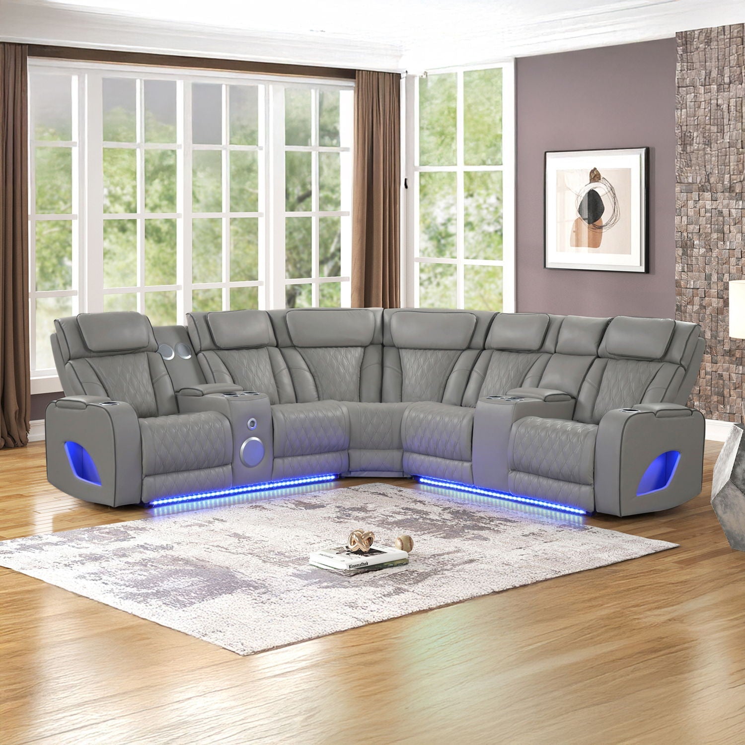 Fortuner - Power Recliner Sectional Sofa by HouseOfZazla