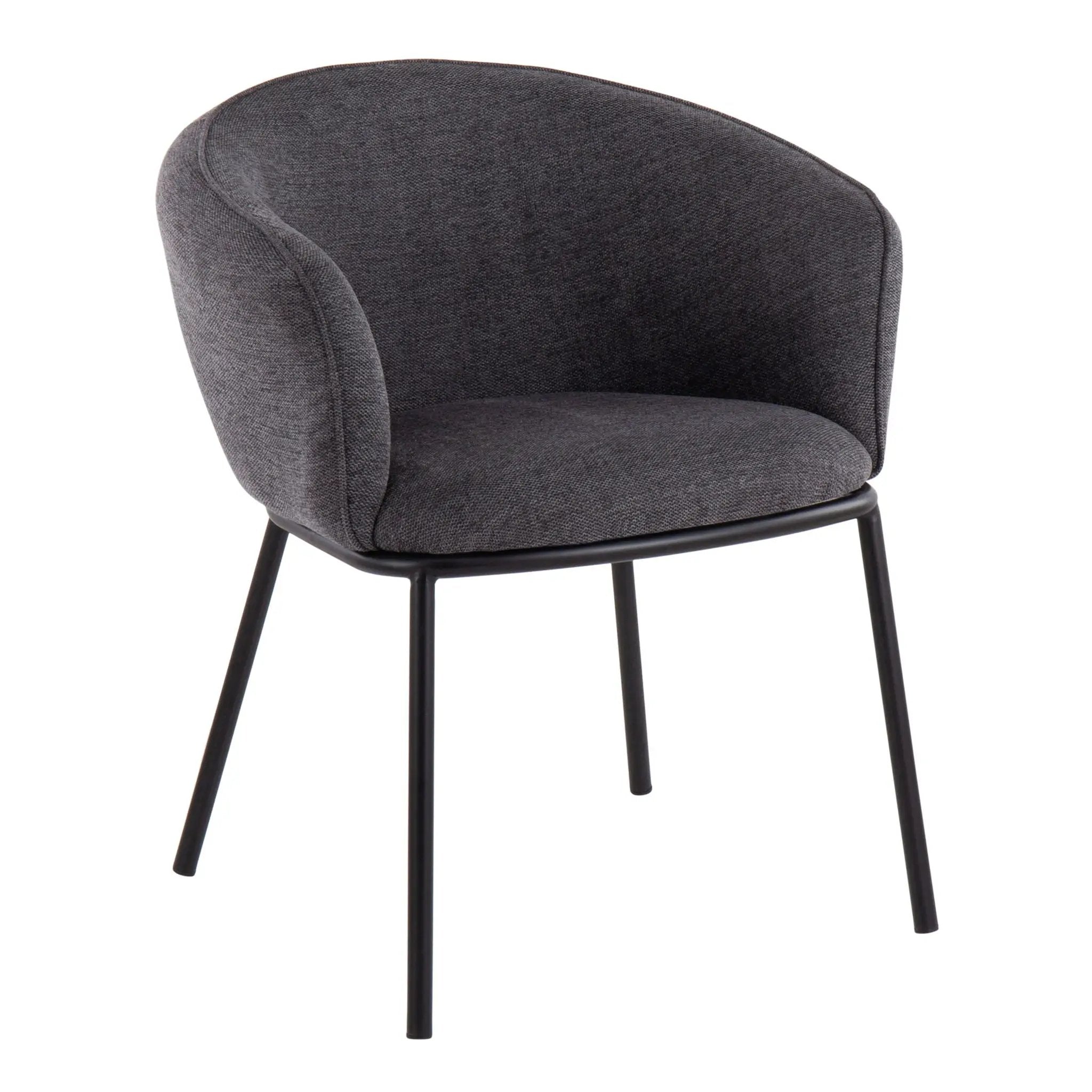 Ashland - Contemporary Chair - Black / Charcoal by HouseOfZazla
