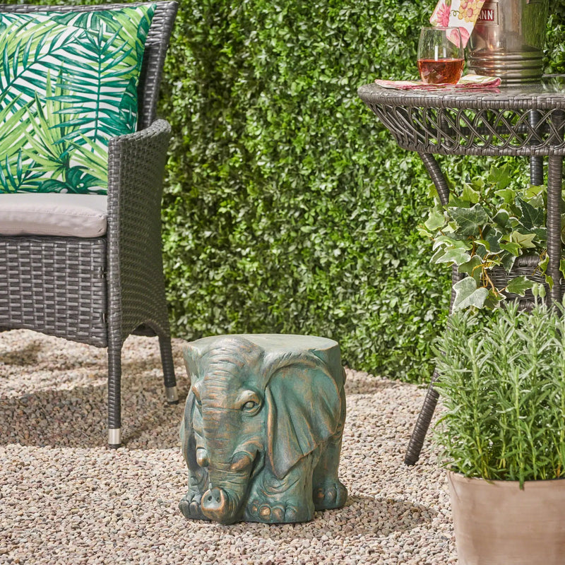 Elephant Garden Stool by HouseOfZazla