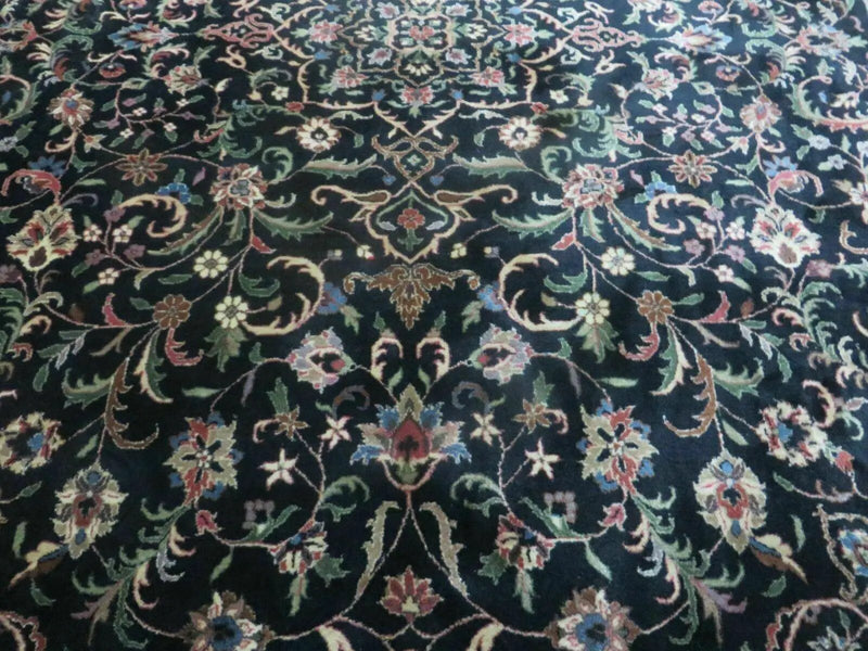 Indo Persian Rug 8x10, Wool Handmade Floral Carpet by Jewel Rugs