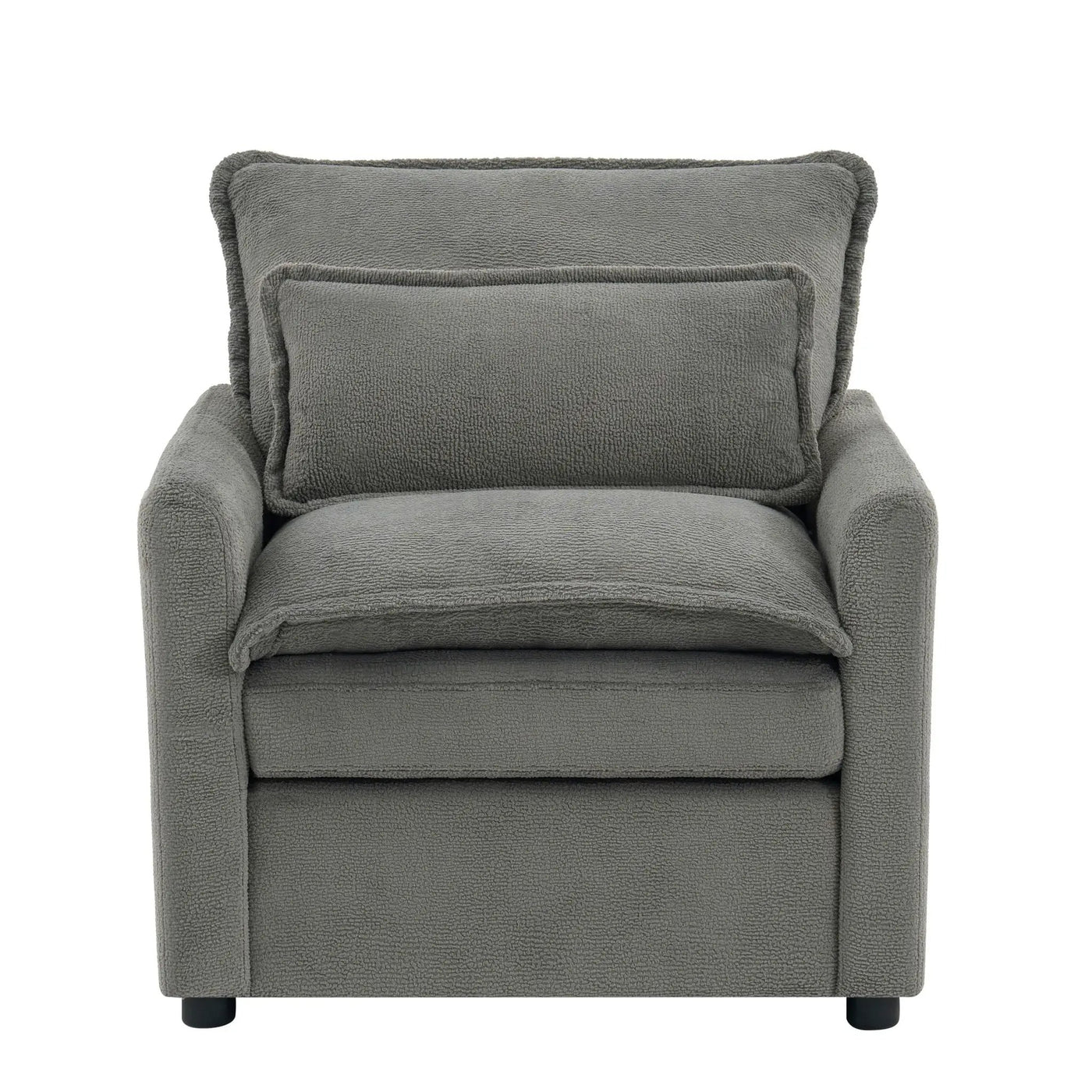 Modern Single Seat Accent Chair With Side Storage Pockets by HouseOfZazla