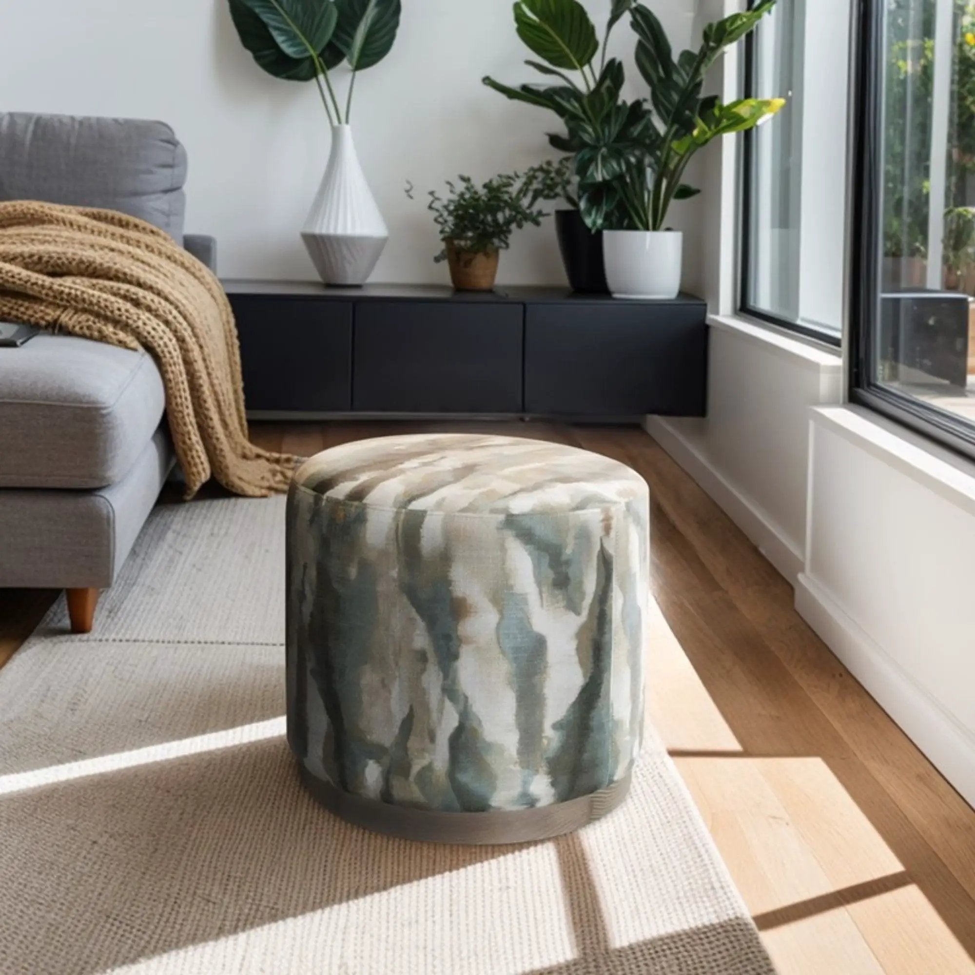 Oval Accent Ottoman - Multi by Unique Piece Furniture