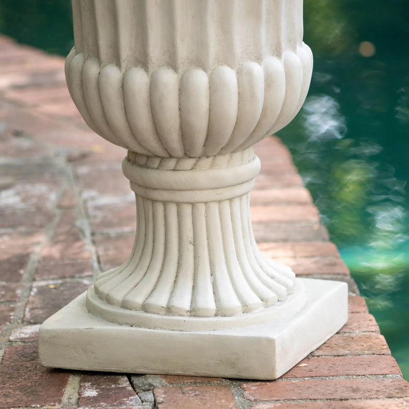 26.5" H Classic Antique White Italian Urn Planter by HouseOfZazla